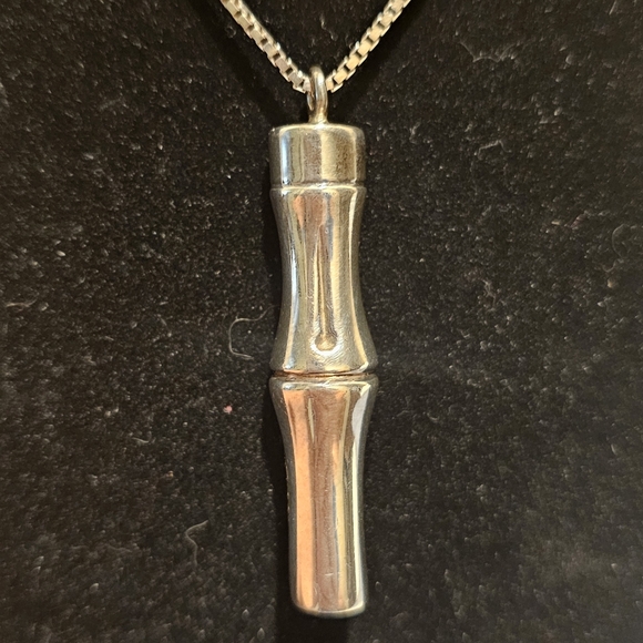 NOT FOR SALE!!!       Gucci Silver Bamboo Necklace - Picture 5 of 8
